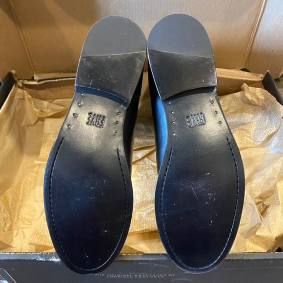 Frye Melissa Button 2 Black Riding Cowboy Tall Knee Boots Shoes Flats 8.5 New - Picture 6 of 6